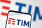 Illustration shows Telecom Italia (TIM) logo