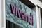 Il logo di Vivendi a Parigi