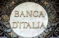 Il logo della Banca d'Italia nella sede centrale a Milano