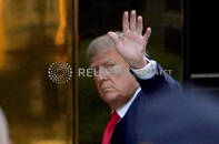 L'ex presidente degli Stati Uniti Donald Trump arriva alla Trump Tower, in vista della sua udienza
