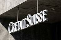 Il logo di Credit Suisse a Zurigo