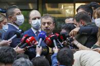 ARCHIV: Der Gouverneur der türkischen Zentralbank Sahap Kavcioglu spricht zu den Medien in Ankara, Türkei, 15. Oktober 2021. REUTERS/Cagla Gurdogan