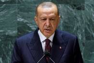 ARCHIV: Der türkische Präsident Tayyip Erdogan spricht auf der 76. Sitzung der UN-Generalversammlung in New York City, USA, 21. September 2021. REUTERS/Eduardo Munoz
