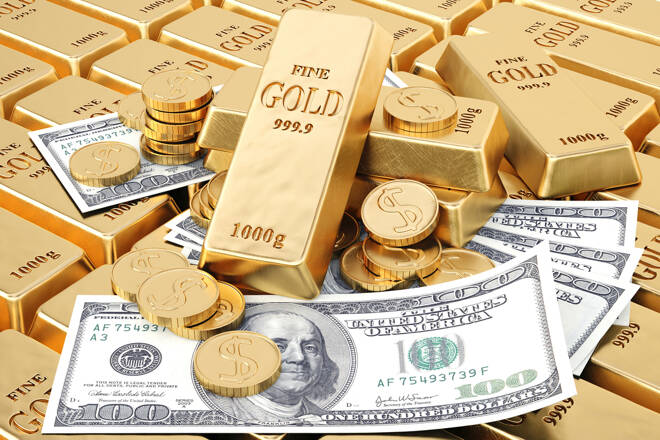 goldbarren dollar scheine
