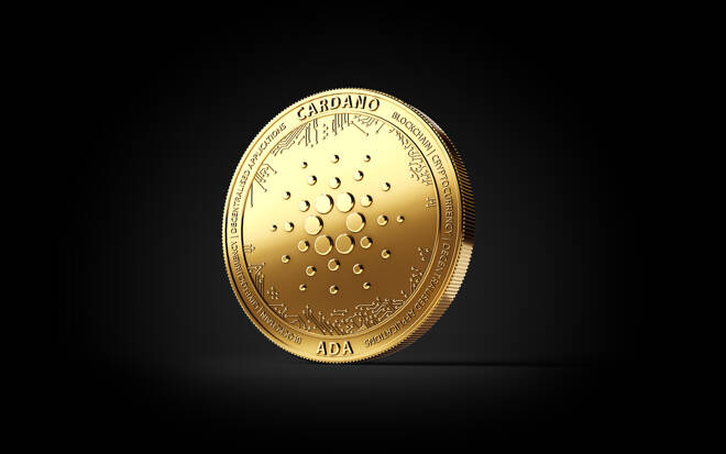 goldener Cardano coin