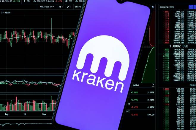 Kraken Logo auf Handy