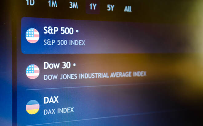 Indizes S&p 500, Dow 30, Dax