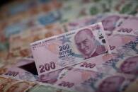 ARCHIV: Abbildung türkischer Lira-Banknoten in Istanbul, Türkei, 23. November 2021. REUTERS/Murad Sezer/Illustration