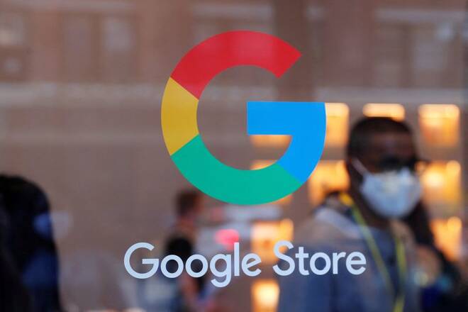 ARCHIV: Der Eingang zum Google-Einzelhandelsgeschäft im Stadtteil Chelsea in New York City