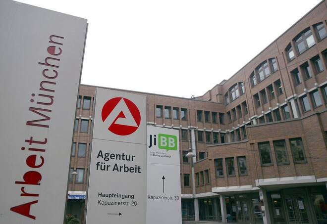 ARCHIV: Ein Jobcenter der Bundesagentur für Arbeit in München
