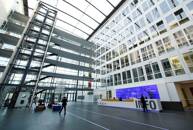 ARCHIV: Eine Innenansicht des Hauptsitzes der Fraport AG am 29. April 2019 in Frankfurt, Deutschland