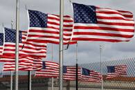 ARCHIV: Amerikanische Flaggen auf der National Mall in Washington, USA
