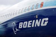 ARCHIV: Das Boeing-Logo an der Seite einer Boeing 737 MAX, Farnborough, Großbritannien