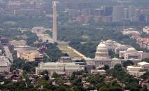 ARCHIV: Die Skyline von Washington DC mit Blick auf das U.S. Capitol und die Mall