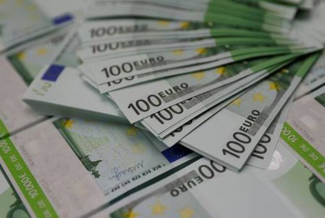 100-Euro-Banknoten in der Zentrale des Unternehmens Money Service Austria,