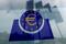 Das Logo der Europäischen Zentralbank (EZB), Frankfurt, Deutschland, 23.